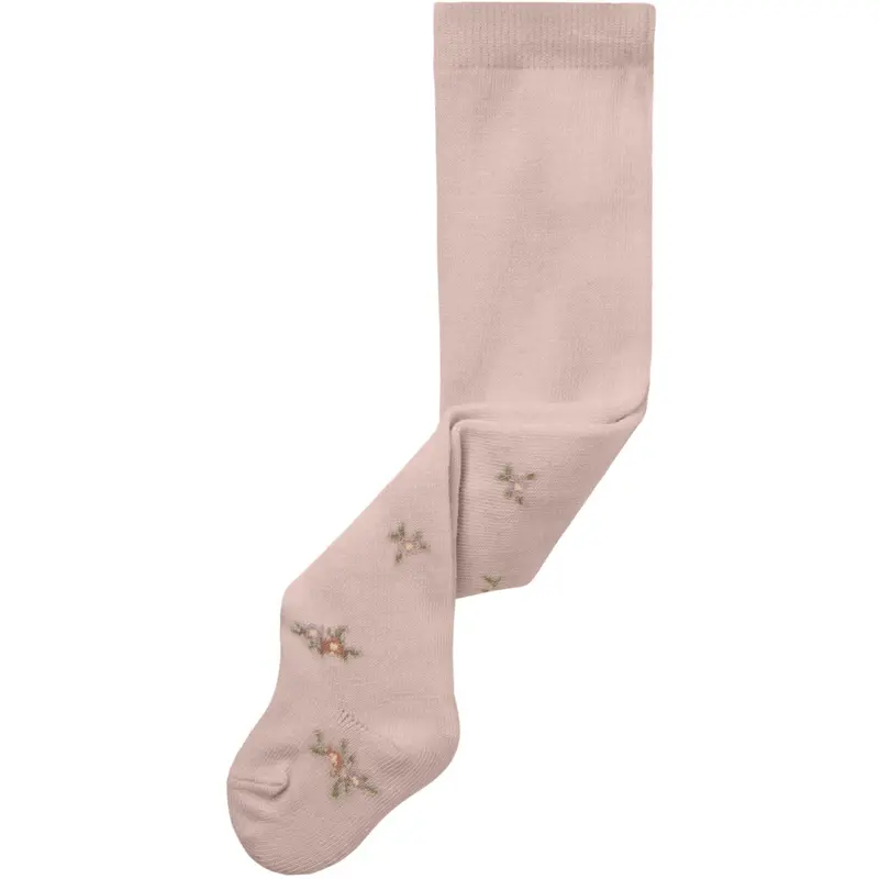 Name It Shadow Gray Small Flowers Nbfwak Wo/Bl Strømpebukser Aoj 1