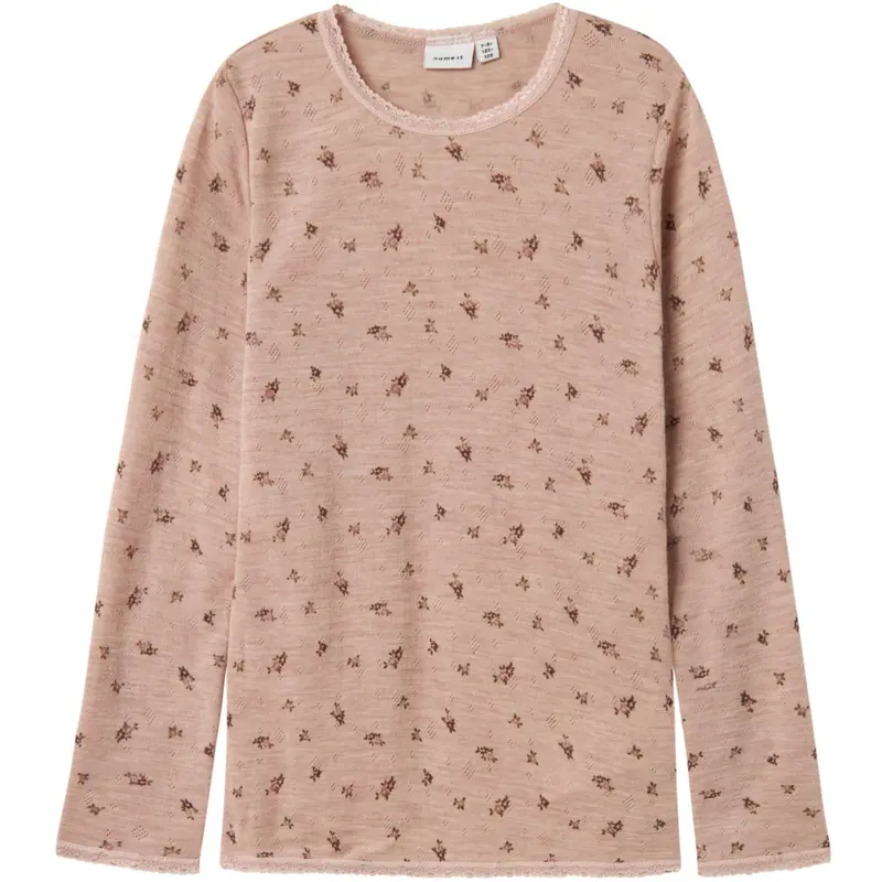 Name It Shadow Gray Small Flowers Nkfwang Uld Needle Ls Top 1