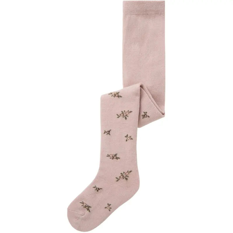 Name It Shadow Gray Small Flowers Nmfwak Wo/Bl Strømpebukser Aoj 1