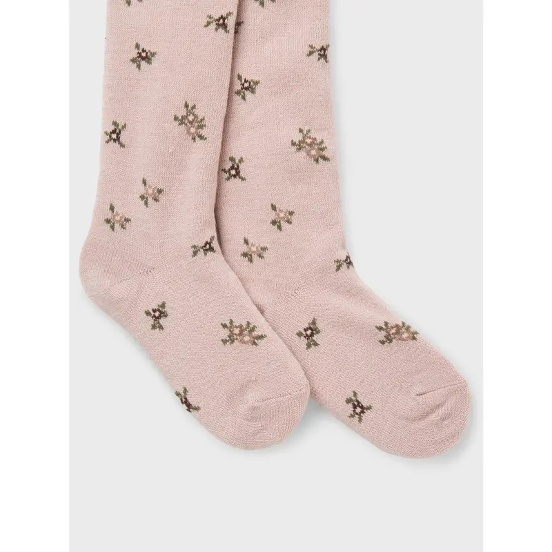 Name It Shadow Gray Small Flowers Nmfwak Wo/Bl Strømpebukser Aoj 2