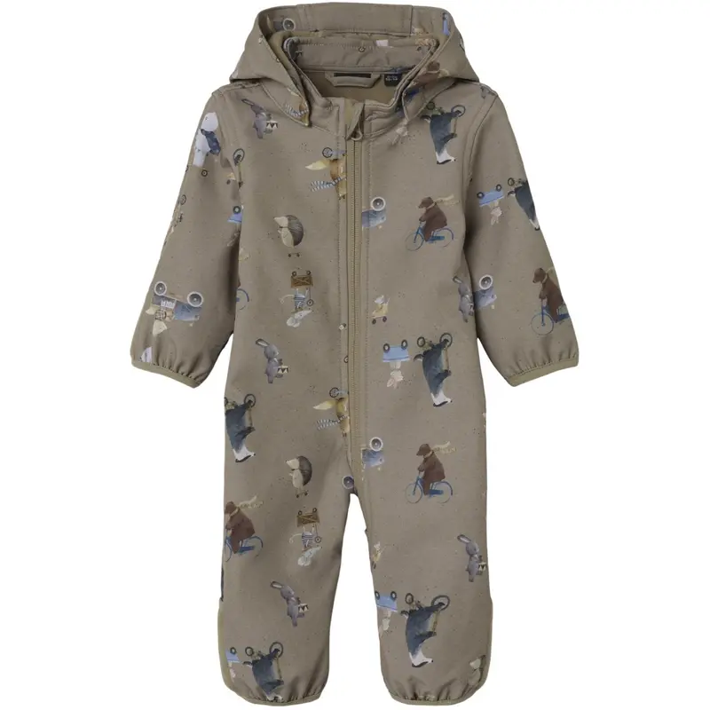 Name It Silver Mink Go Nbnalfa08 Softshell Dragt Aop Fo 1