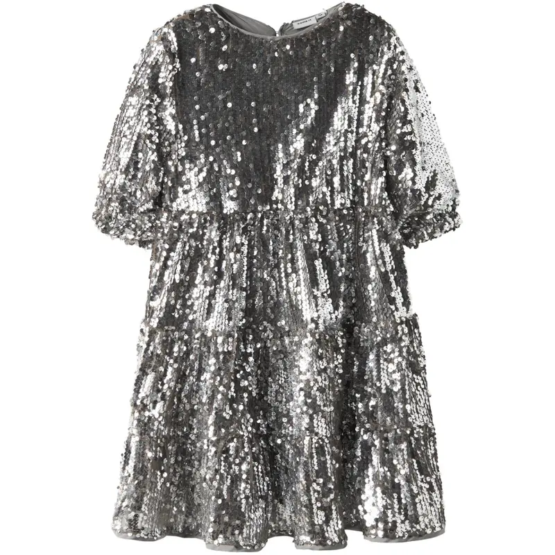 Name It Silver Nkfriscing 3/4 Sl Kjole 1