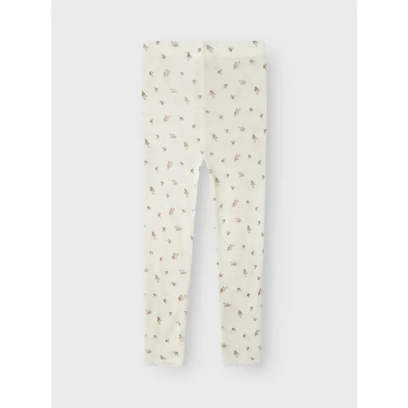 Name It Snow White Small Flowers Nmfwang Uld Needle Leggings Noos 5
