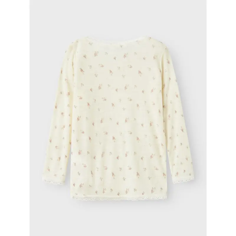 Name It Snow White Small Flowers Nmfwang Uld Needle Ls Top Noos 5