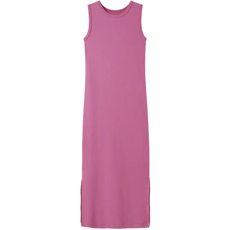 Name It Strawberry Moon Nkfnakal Sl Slim Maxi Kjole Noos 1