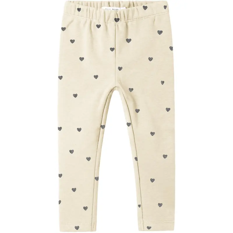 Name It Summer Sand W. Glitter Lava Smoke Hearts Nmftavina Sweat Fleece Leggings Bru Noos 1
