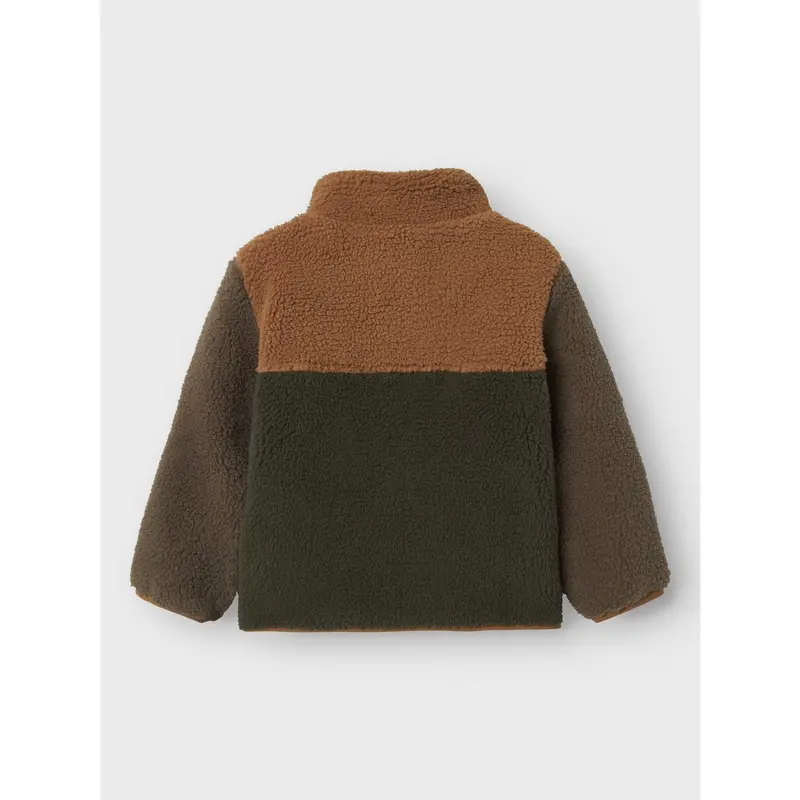 Name It Toasted Coconut Nmmmonico Teddy Jacket Block 5