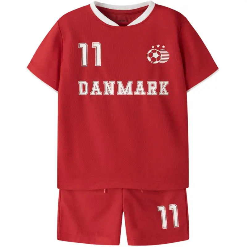 Name It True Red Nmnhiteam Shorts Sæt 1