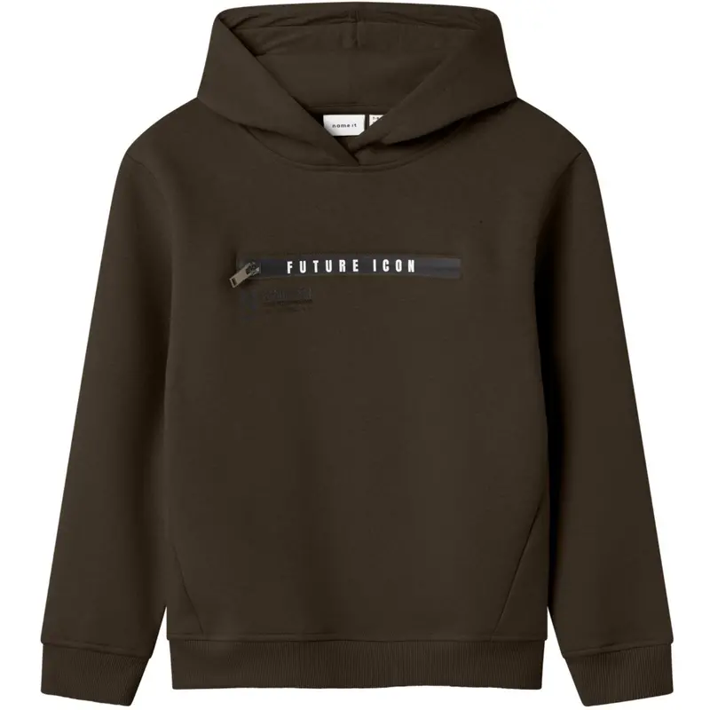 Name It Turkish Coffee Nkmleonas Ls Nreg Sweat Wh Bru 1