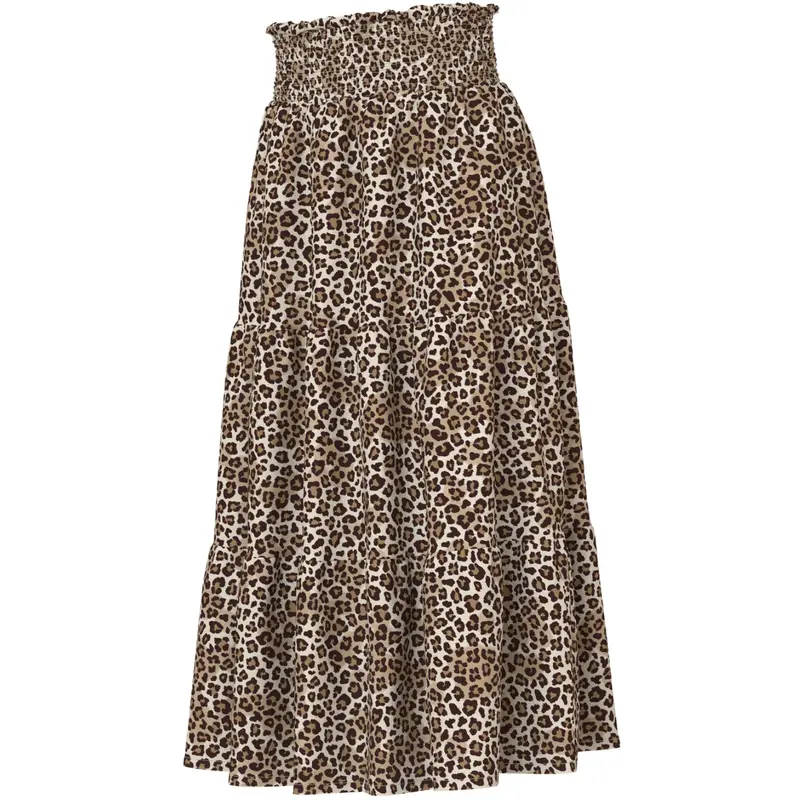 Name It Turtledove Leopard Nkfvinaya Long Wide Nederdel 1