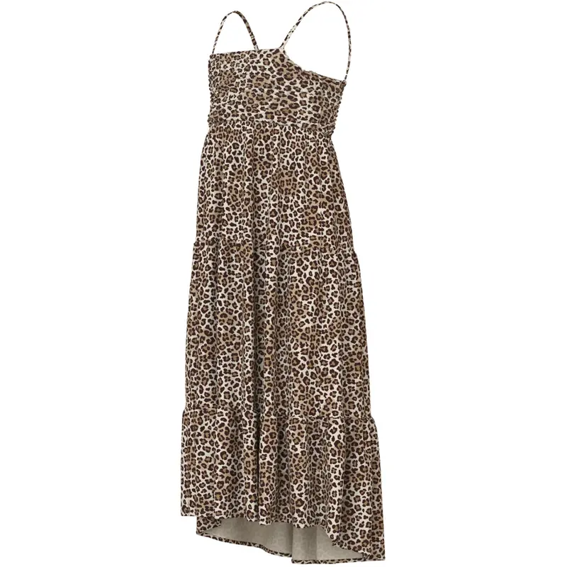 Name It Turtledove Leopard Nkfvinaya Strop Maxi Kjole 1