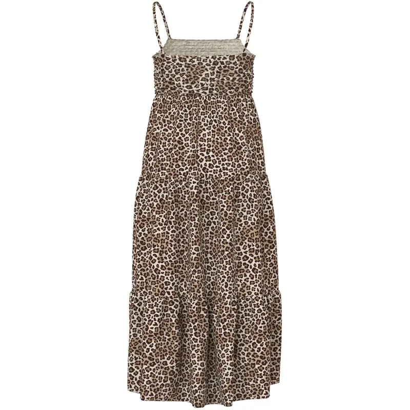 Name It Turtledove Leopard Nkfvinaya Strop Maxi Kjole 2