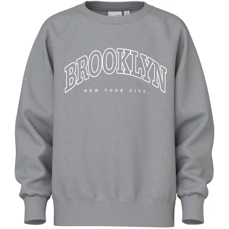 Name It Ultimate Grey Brooklyn New Nkmvion Ls Nreg Sweat Unb 1