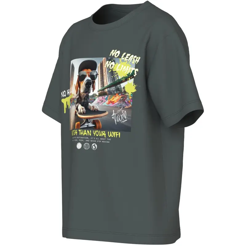Name It Urban Chic Skatter Dog Nkmvoto Ss Nreg Top 3