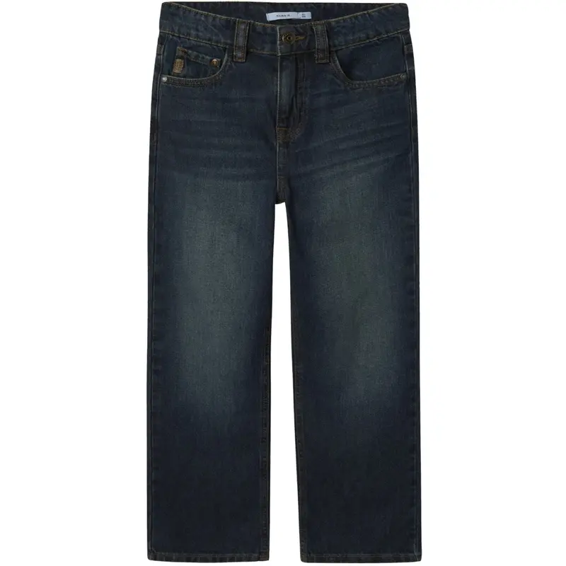 Name It Vintage Dark Blue Denim Nkmryan Straight Jeans 3418-Be Noos 1