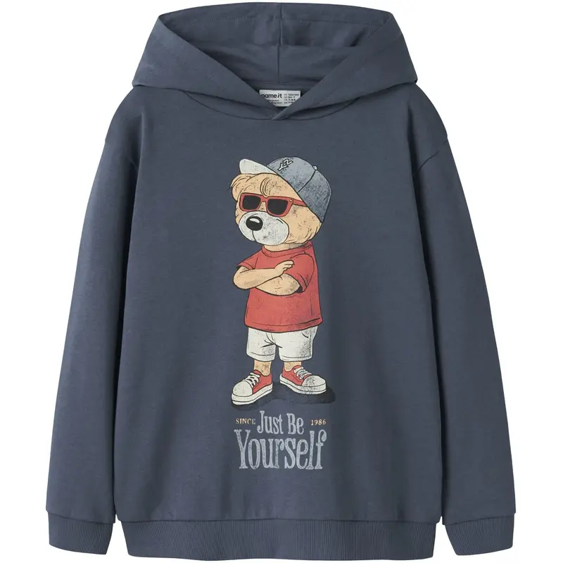 Name It Vintage Indigo Nkmdobs Ls Nreg Sweat Wh Unb Box 1