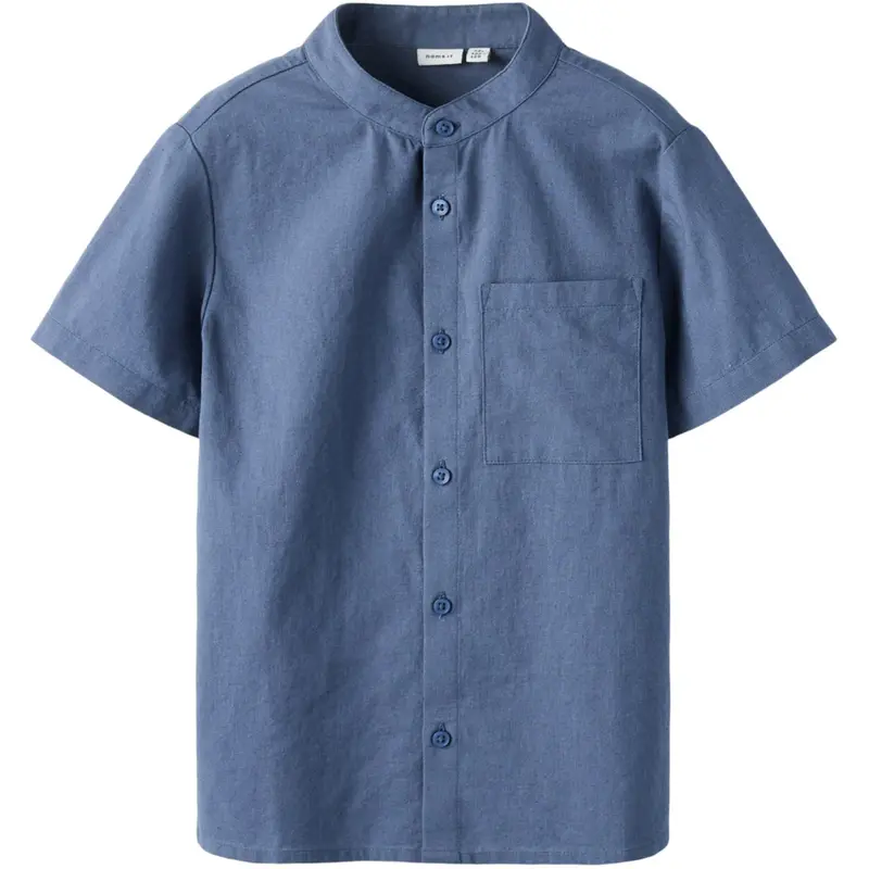 Name It Vintage Indigo Nkmfalinnen Ss Skjorte 1