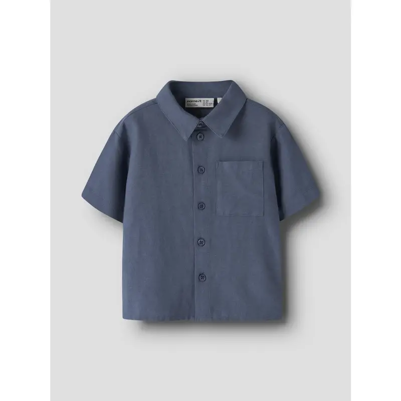 Name It Vintage Indigo Nmmfaher Ss Skjorte 3