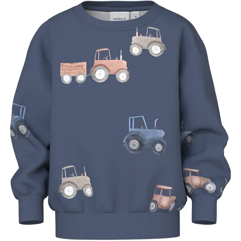 Name It Vintage Indigo Nmmfotractor Ls Nreg Sweat Bru 1