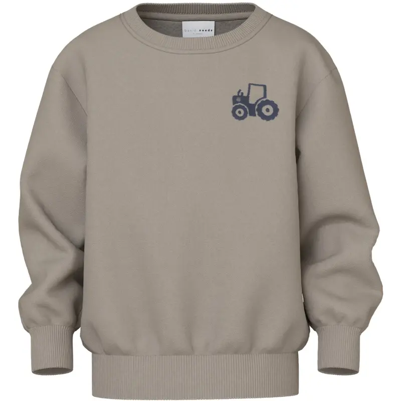 Name It Vintage Khaki Tractor Nmmvallen Ls Nreg Sweat Bru 1