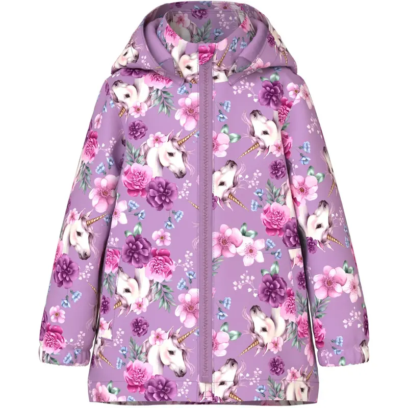 Name It Violet Tulle 5 Floral Unicorn Nmfmaxi Jakke Li Aop Noos 1