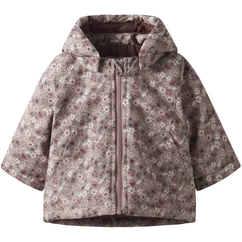 Name It Woodrose Flower Nbfmaxi Pa Jakke Aop 1