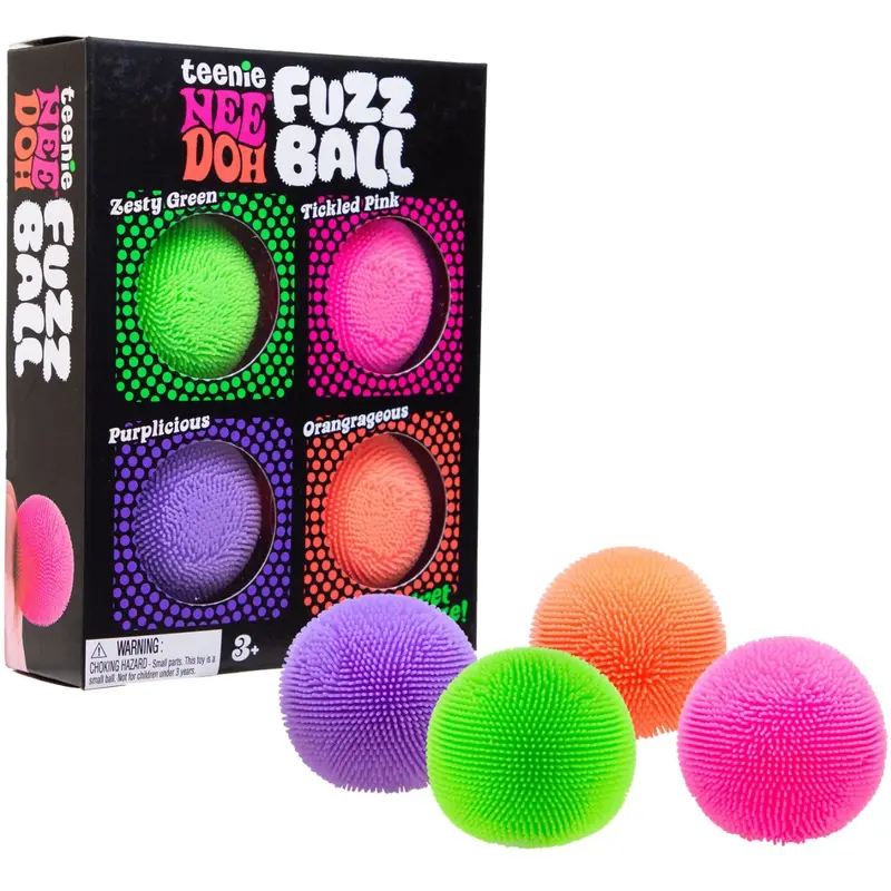 Needoh Teenie Fuzz Bold 4 -Pack Cdu 1