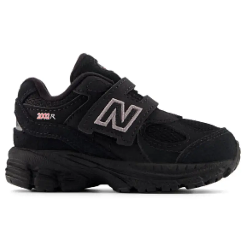 New Balance Black 2002 Kids Hook & Loop Sneakers 1