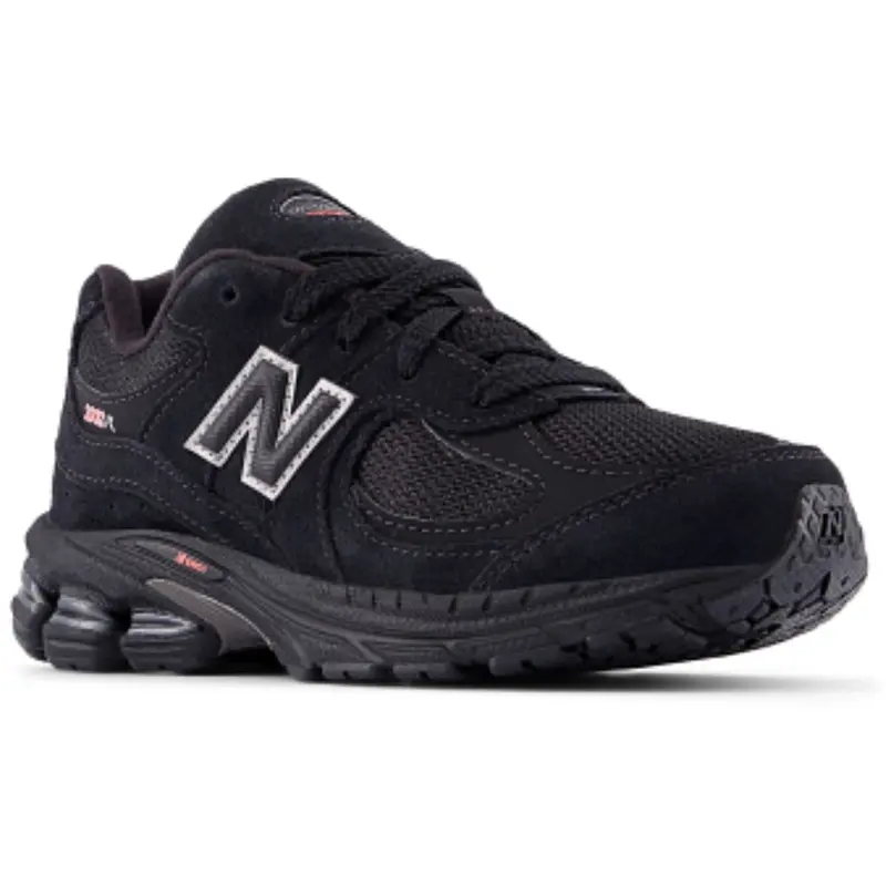 New Balance Black 2002 Kids Lace Sneakers 4