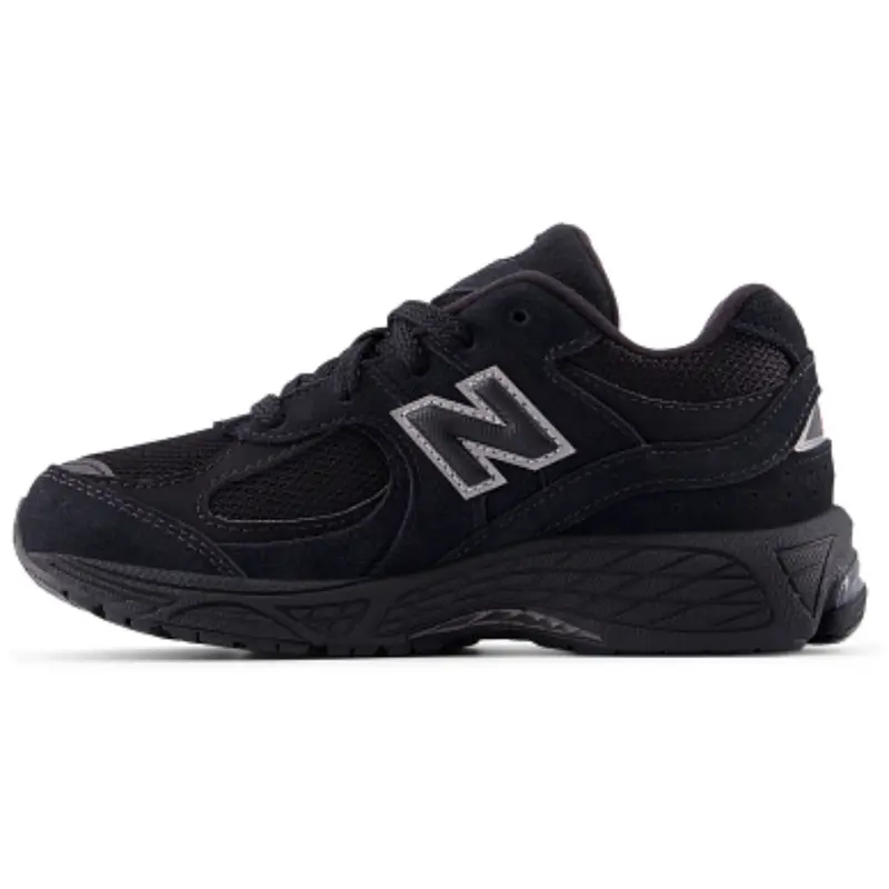 New Balance Black 2002 Kids Lace Sneakers 5
