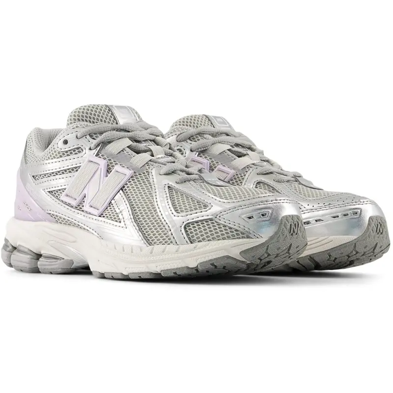 New Balance Silver Metallic 1906 Kids Lace Sneakers 5