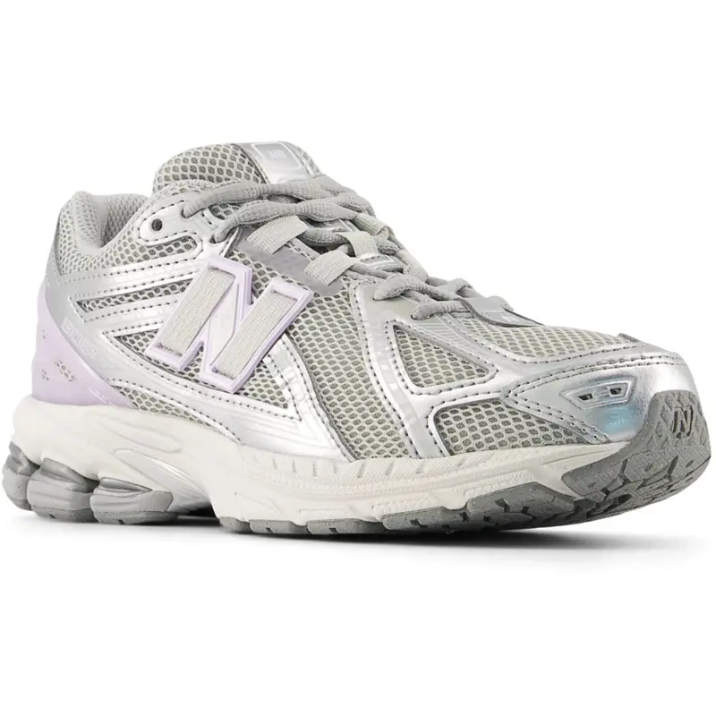 New Balance Silver Metallic 1906 Kids Lace Sneakers 6
