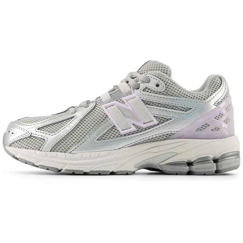 New Balance Silver Metallic 1906 Kids Lace Sneakers 7