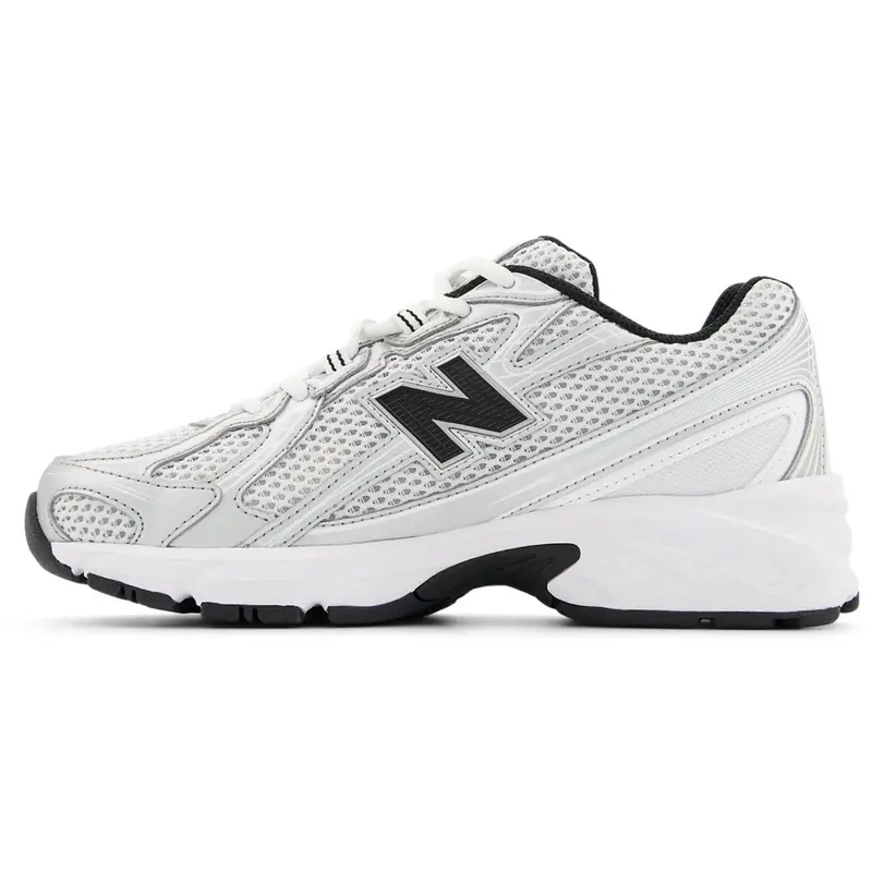 New Balance Silver Metallic 740 Kids Lace Sneakers 2
