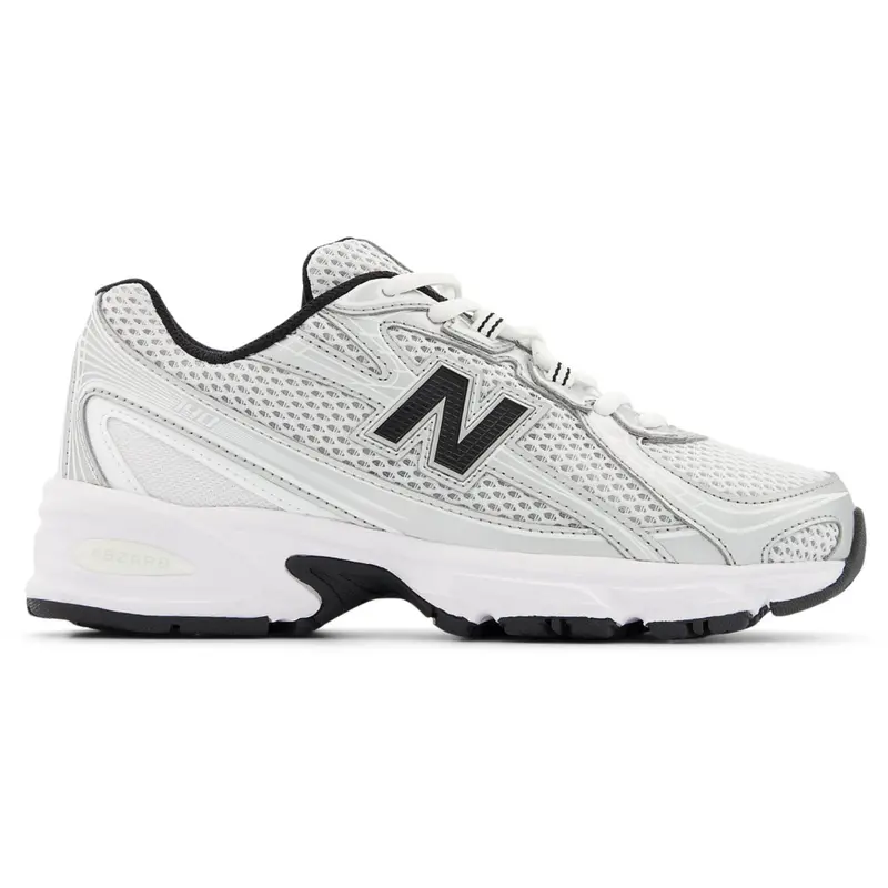 New Balance Silver Metallic 740 Kids Lace Sneakers 5