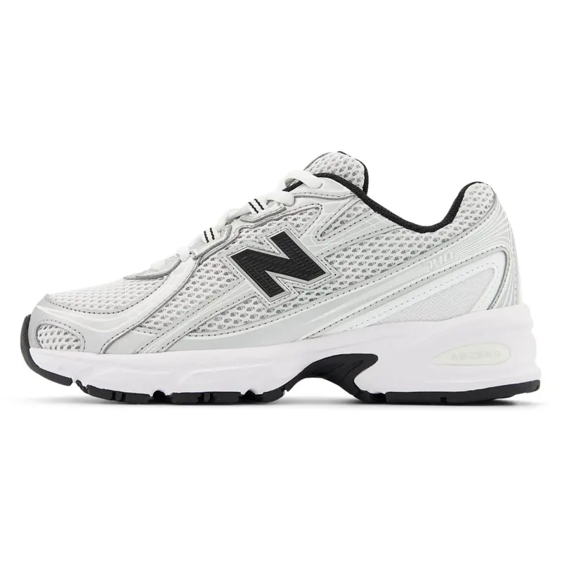 New Balance Silver Metallic 740 Kids Lace Sneakers 7