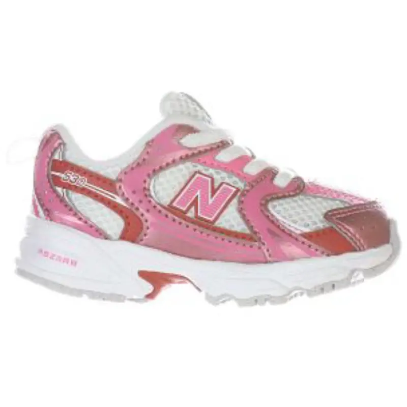 New Balance Sneakers Pink Satin 530 Kids Bungee Lace 1