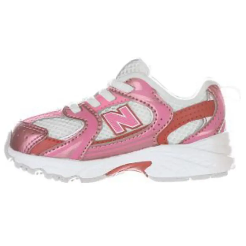 New Balance Sneakers Pink Satin 530 Kids Bungee Lace 2