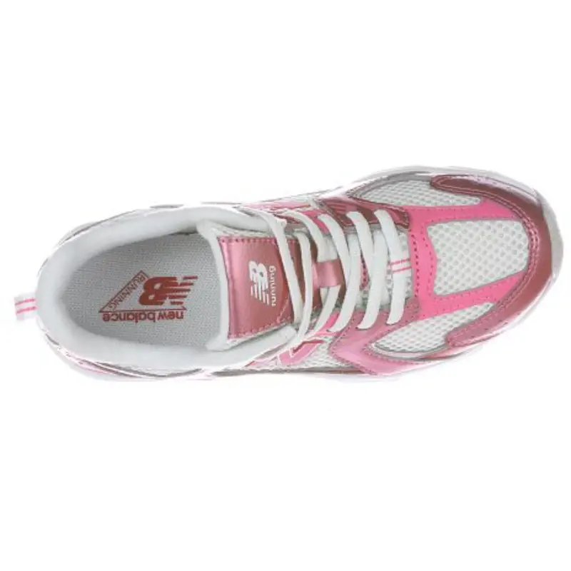New Balance Sneakers Pink Satin 530 Kids Bungee Lace 3