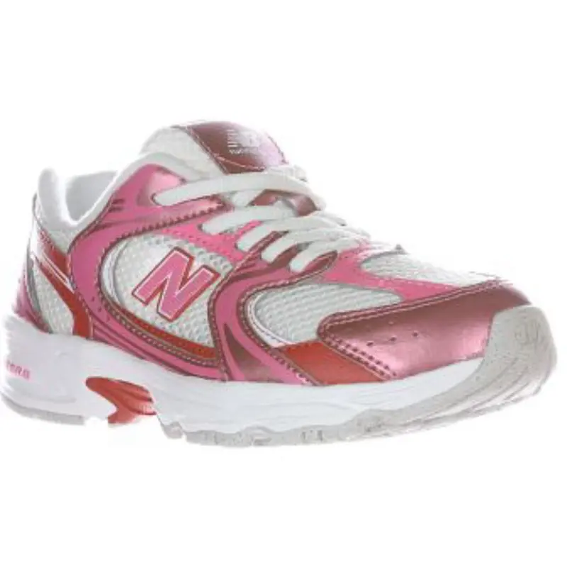 New Balance Sneakers Pink Satin 530 Kids Bungee Lace 4