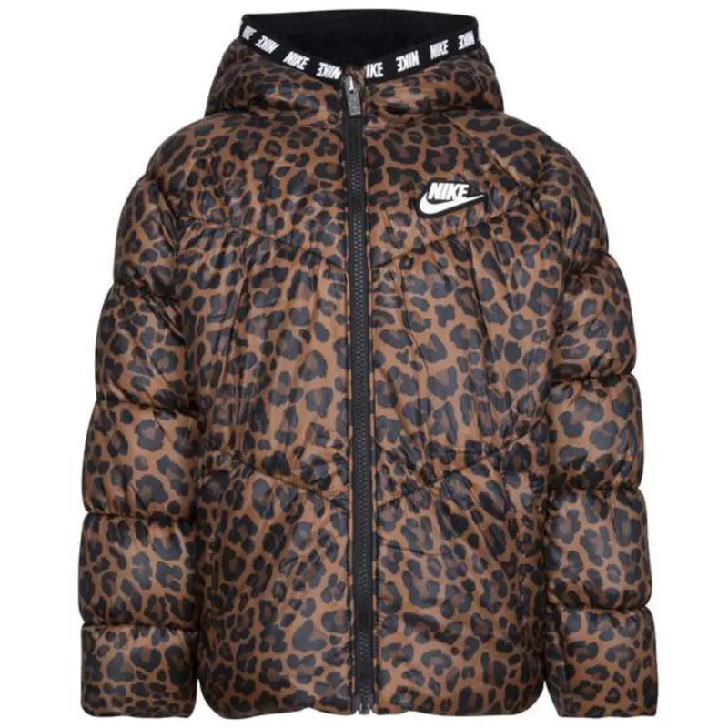Nike Archaeo Brown Chevron Printed Puffer Jakke 1