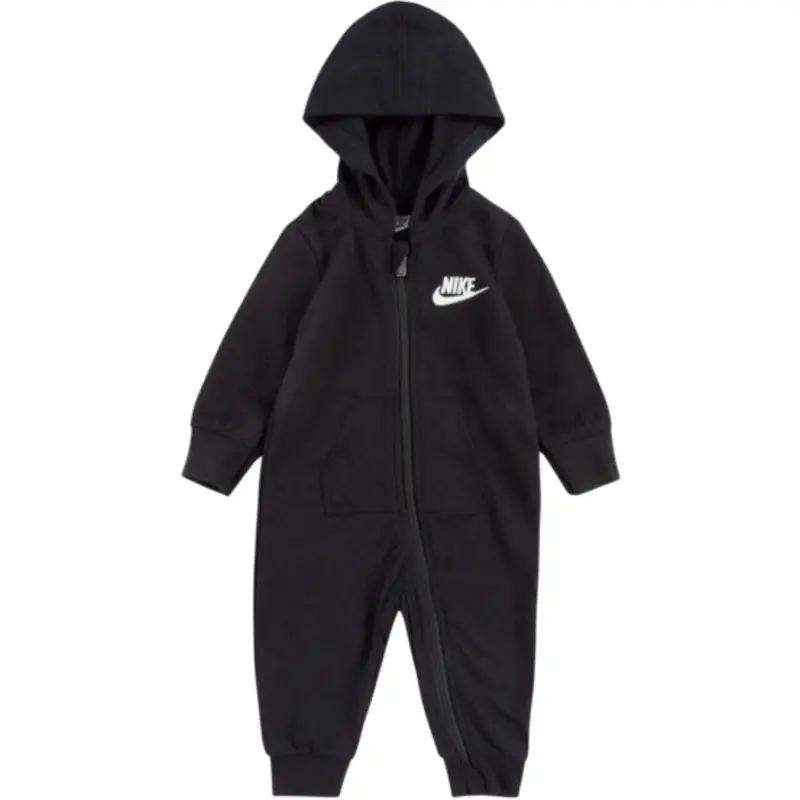 Nike Black Baby French Terry Coverall 1
