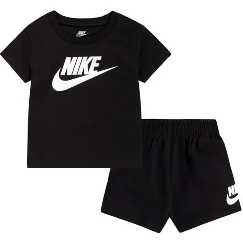 Nike Black Club T-Shirt & Shorts Sæt 1