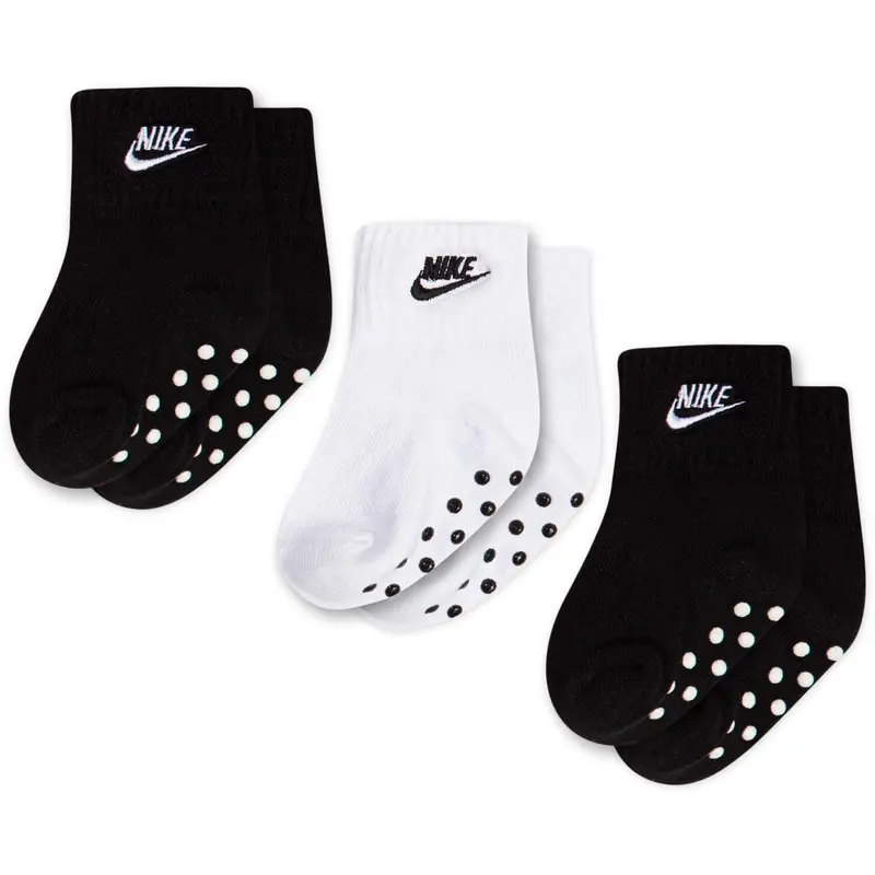 Nike Black Core Futura Gripper Strømper 3-Pak 1