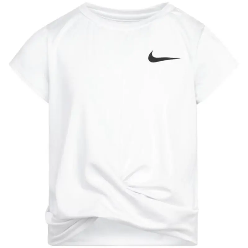 Nike White All Day Play Twist Hem T-Shirt 1