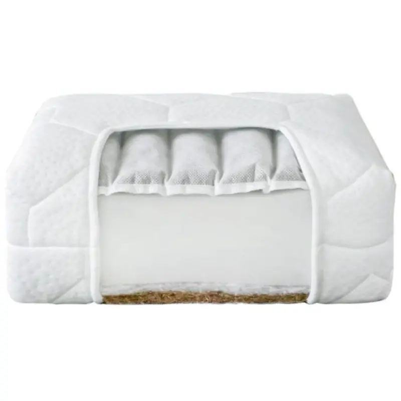 Nordbaby Comfort 2-Sided Madras Med Kokos Og Boghvede 120X60x8cm 2