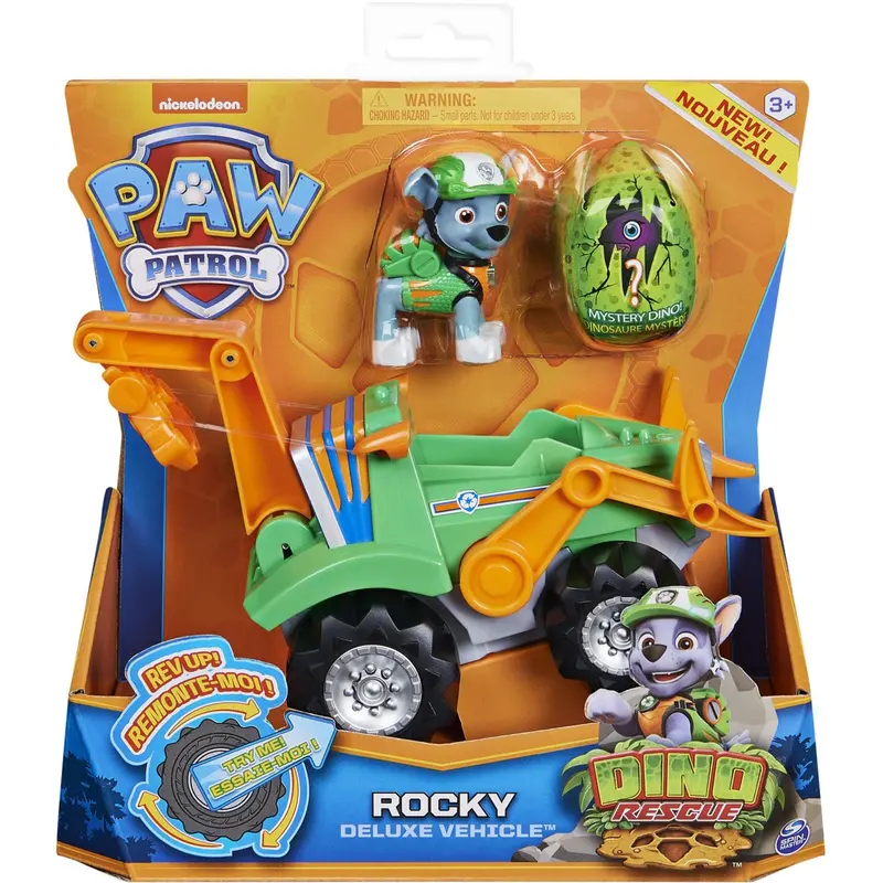 Paw Patrol Dino Køretøj Med Rocky 1