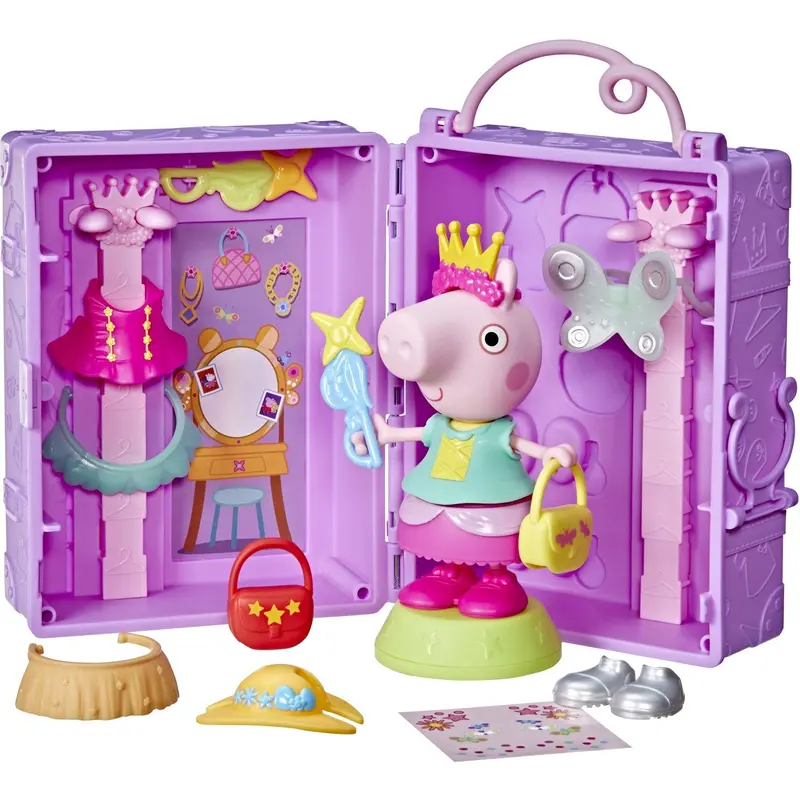 Peppa Pig Klæd-Ud Garderobe & Gurli 15Cm 1