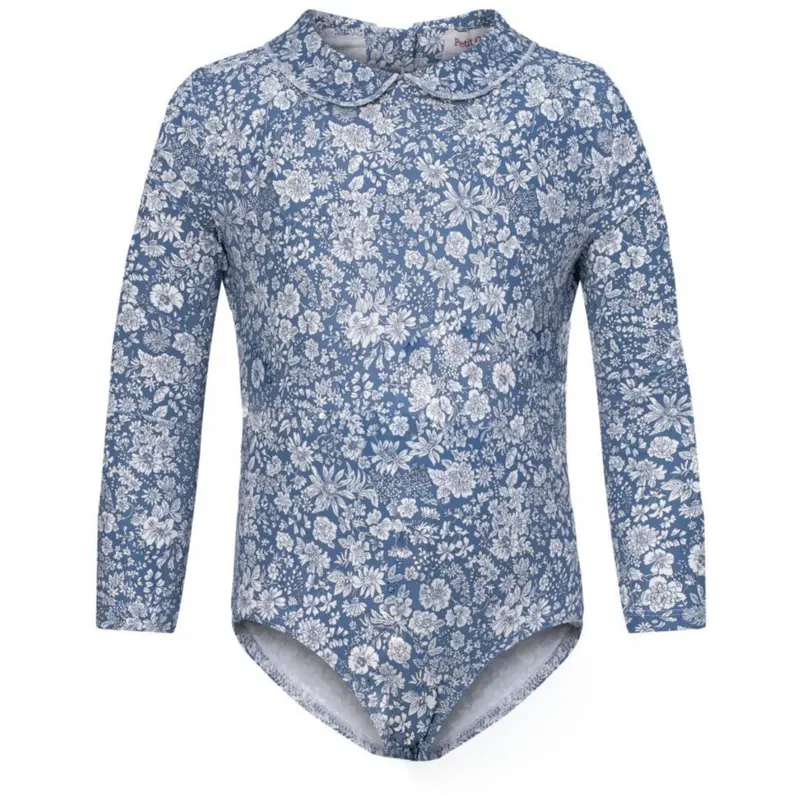 Petit Crabe Evening Sky (Made With Liberty© Fabric) Peeter Pan Badedragt L/S 1