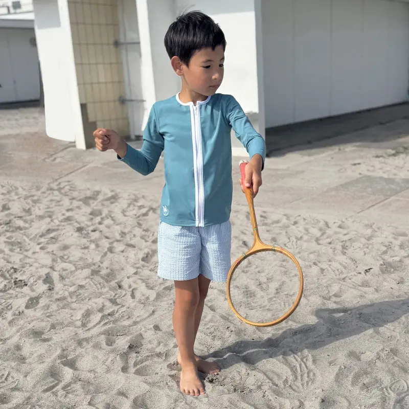 Petit Crabe Stone Basic Lynlås Uv-Badebluse L/S 3